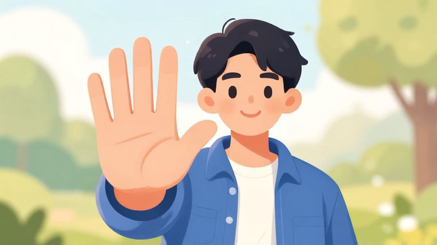 Illustration%20of%20a%20smiling%20person%20holding%20up%20a%20hand%20to%20signal%20stop%2C%20soft%20outdoor%20setting%2C%20illustrated%20style
