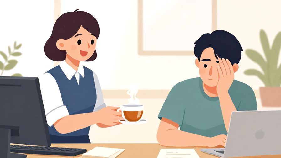 Illustration%20of%20a%20smiling%20person%20offering%20a%20cup%20of%20tea%20to%20another%20person%20who%20looks%20tired%2C%20office%20or%20home%20setting.
