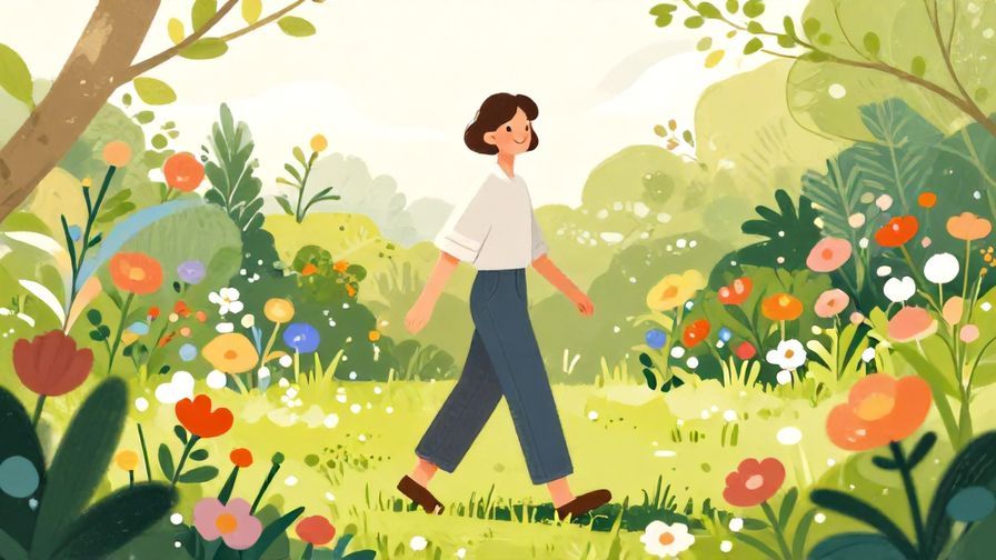 Illustration%20of%20a%20smiling%20person%20walking%20through%20a%20flower-filled%20garden%2C%20light%20breezy%20atmosphere%2C%20vibrant%20colors%2C%20illustrated%20style