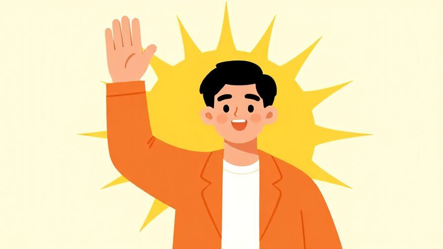 Illustration%20of%20a%20smiling%20person%20waving%20with%20a%20bright%20sunrise%20background%2C%20illustrated%20style
