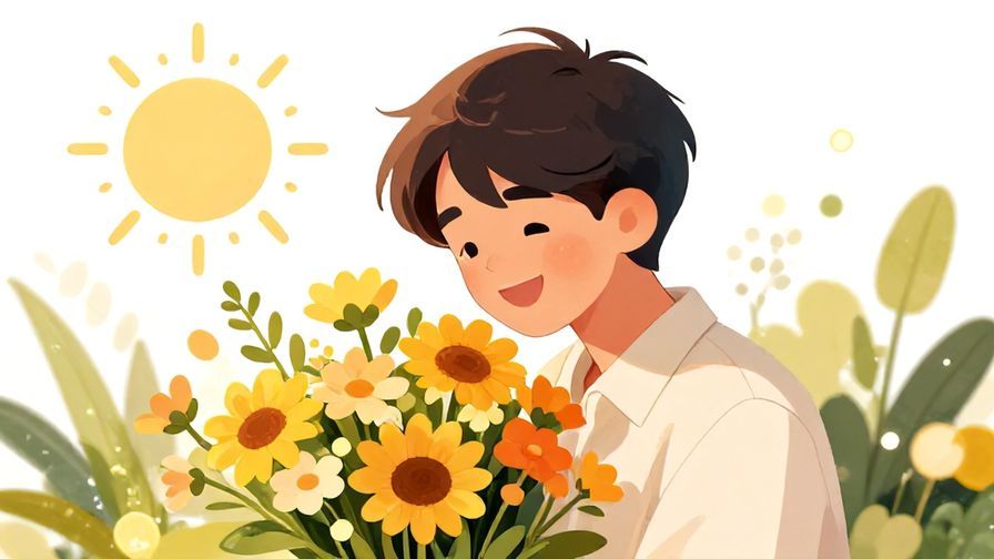 Illustration%20of%20a%20smiling%20person%20with%20bright%20flowers%20and%20sunlight%20around%20them%2C%20expressing%20warmth%20and%20care%2C%20illustrated%20style