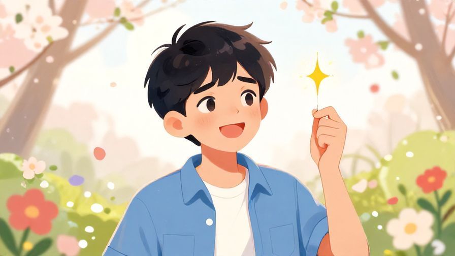 Illustration%20of%20a%20smiling%20young%20person%20trying%20something%20new%20with%20a%20spark%20of%20excitement%20and%20nervousness%2C%20soft%20background%20of%20spring%20flowers%2C%20vibrant%20colors%2C%20illustrated%20style