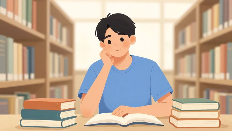 Illustration%20of%20a%20student%20with%20books%20and%20a%20thoughtful%20expression%2C%20bright%20library%20background%2C%20illustrated%20style