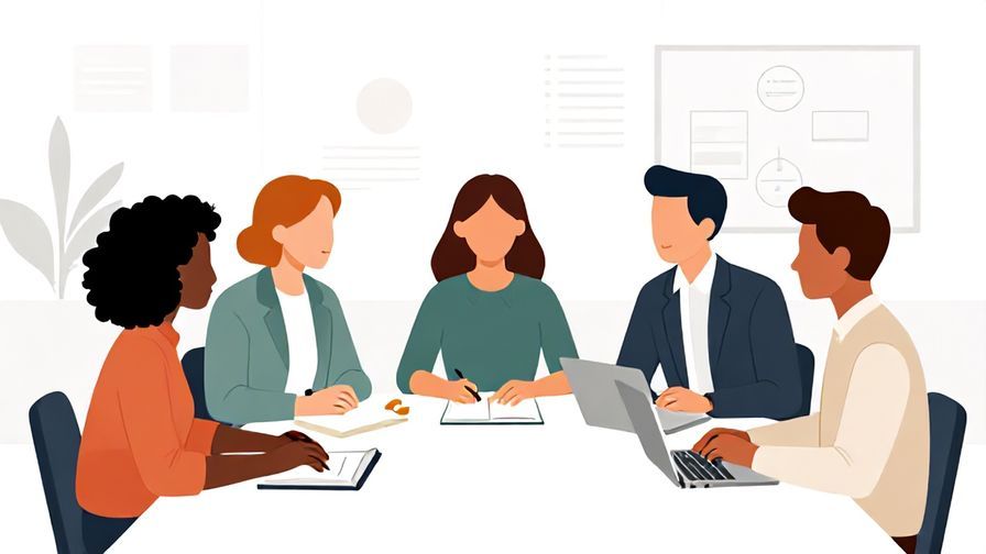 Illustration%20of%20a%20team%20brainstorming%20ideas%20around%20a%20table%2C%20innovative%20and%20collaborative%20atmosphere%2C%20illustrated%20style