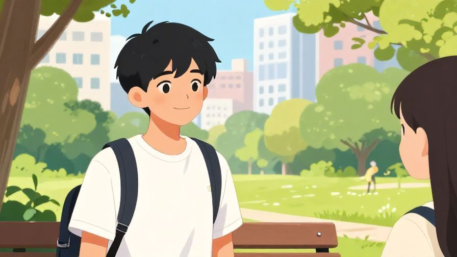 Illustration%20of%20a%20teenager%20asking%20a%20friend%20with%20a%20playful%20smirk%20in%20a%20city%20park.%20Bright%20colors%2C%20illustrated%20style