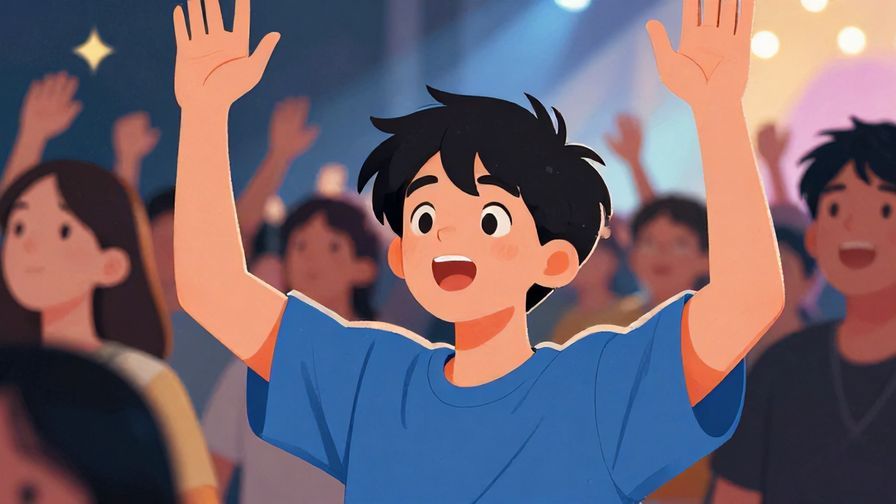 Illustration%20of%20a%20teenager%20with%20an%20amazed%20expression%20and%20hands%20raised%20in%20a%20crowded%20concert%20scene%2C%20vibrant%20colors%2C%20illustrated%20style