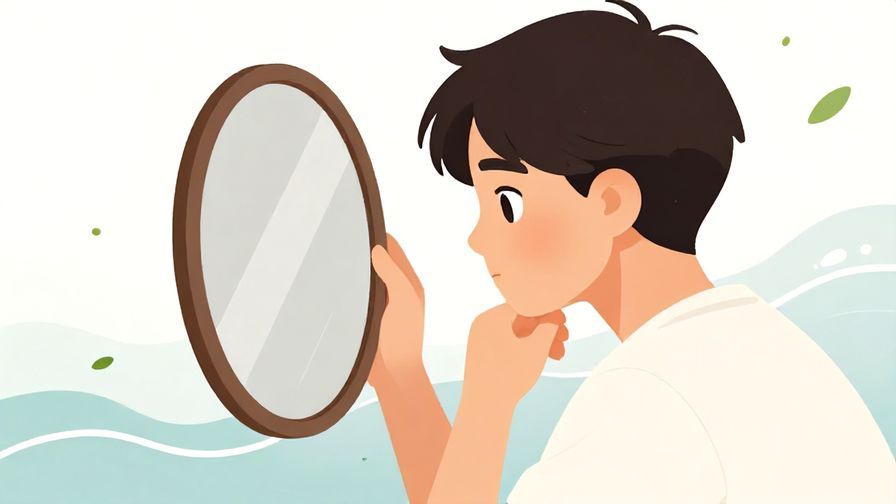 Illustration%20of%20a%20thoughtful%20person%20looking%20into%20a%20mirror%20with%20calm%20focus%2C%20soft%20background%20with%20gentle%20waves%20and%20floating%20leaves