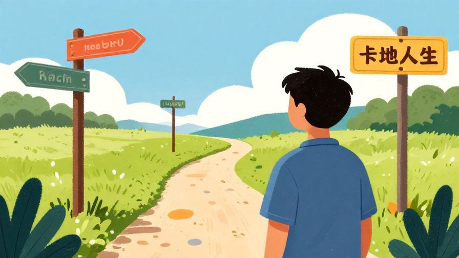 Illustration%20of%20a%20thoughtful%20person%20looking%20back%20at%20a%20path%20with%20various%20forks%20and%20signs%2C%20vibrant%20colors%2C%20illustrated%20style