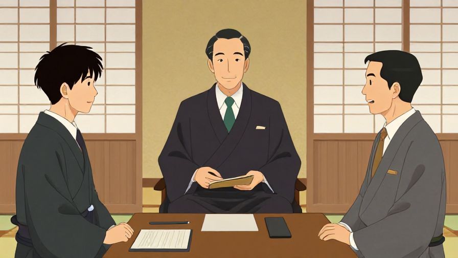 Illustration%20of%20a%20traditional%20Japanese%20business%20setting%20with%20formal%20attire%20and%20polite%20expressions%2C%20illustrated%20style