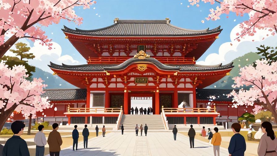 Illustration%20of%20a%20traditional%20Japanese%20temple%20with%20people%20gathering%20peacefully%2C%20cherry%20blossoms%20falling%2C%20vibrant%20colors%2C%20illustrated%20style