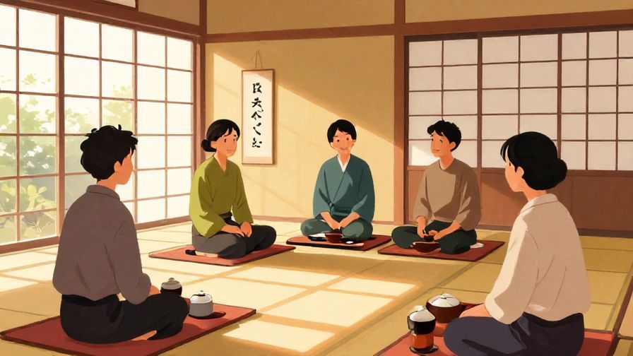 Illustration%20of%20a%20warm%2C%20welcoming%20Japanese%20teahouse%20scene%2C%20with%20people%20smiling%20and%20chatting%20in%20the%20afternoon%20sunlight%2C%20vibrant%20colors%2C%20illustrated%20style