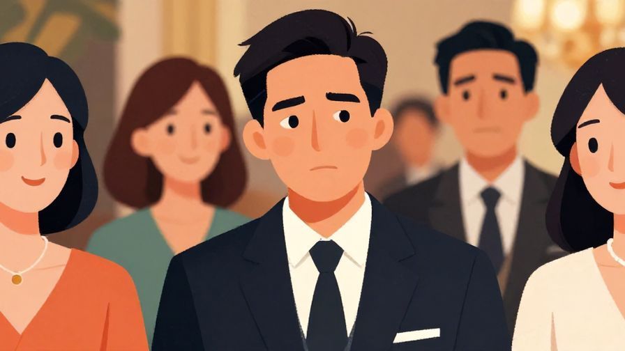 Illustration%20of%20a%20well-dressed%20person%20with%20a%20somber%20expression%20while%20others%20smile%20in%20a%20formal%20event%2C%20illustrated%20style%2C%20vibrant%20colors