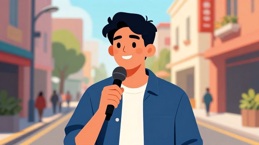 Illustration%20of%20a%20young%20man%20speaking%20confidently%20with%20a%20casual%20smile%2C%20street%20scene%2C%20vibrant%20colors%2C%20illustrated%20style