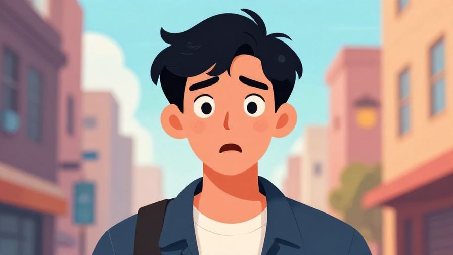 Illustration%20of%20a%20young%20man%20with%20a%20shocked%20expression%20and%20raised%20eyebrows%2C%20vibrant%20urban%20background%2C%20illustrated%20style