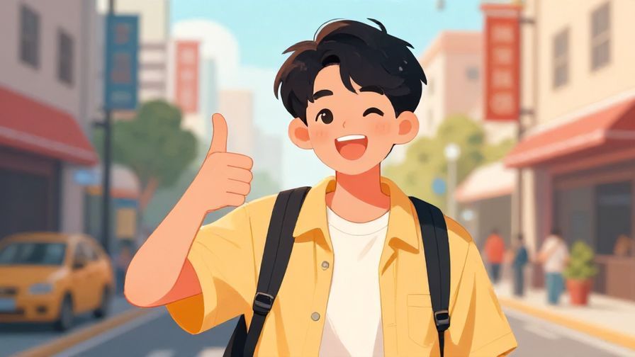 Illustration%20of%20a%20young%20person%20giving%20a%20thumbs-up%20with%20a%20cheerful%20expression%2C%20urban%20street%20background%2C%20vibrant%20colors%2C%20illustrated%20style