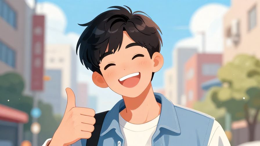 Illustration%20of%20a%20young%20person%20grinning%20with%20a%20playful%20expression%20and%20a%20thumbs-up%20gesture%2C%20bright%20urban%20background%2C%20illustrated%20style