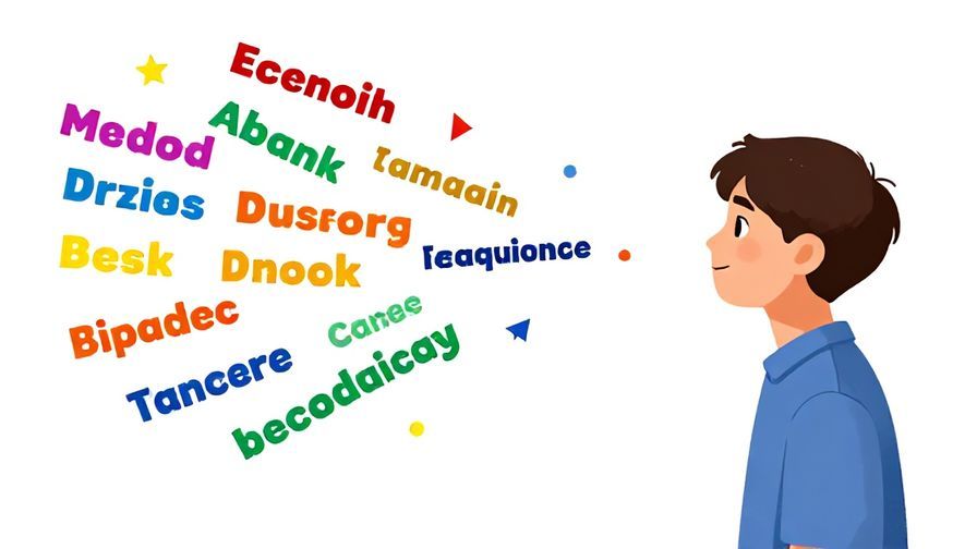 Illustration%20of%20a%20young%20person%20looking%20at%20a%20colorful%20list%20of%20phrases%20floating%20around%20them%2C%20bright%20background%2C%20vibrant%20colors%2C%20illustrated%20style