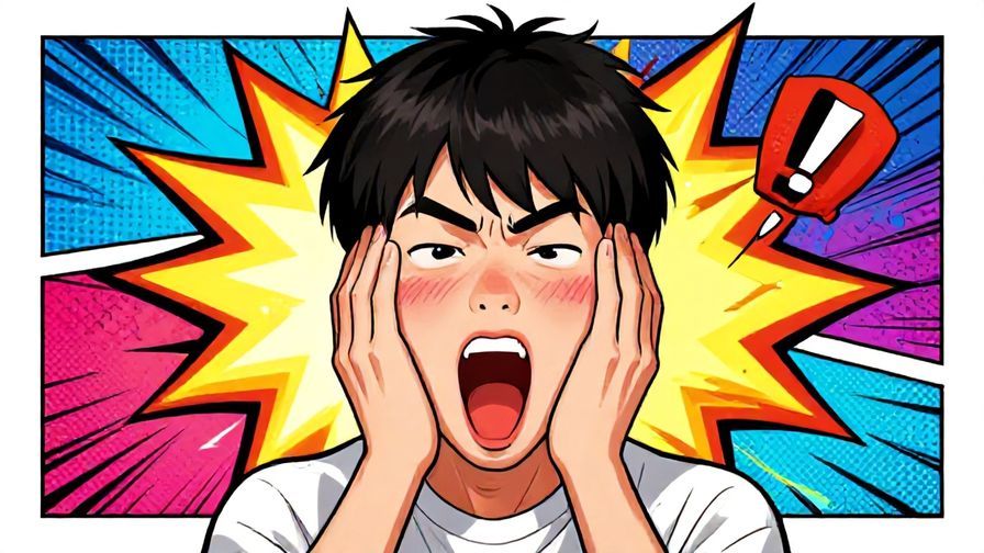 Illustration%20of%20a%20young%20person%20making%20a%20crazy%20face%20with%20colorful%20comic-style%20background%20explosions%2C%20detailed%20background%2C%20vibrant%20colors%2C%20illustrated%20style