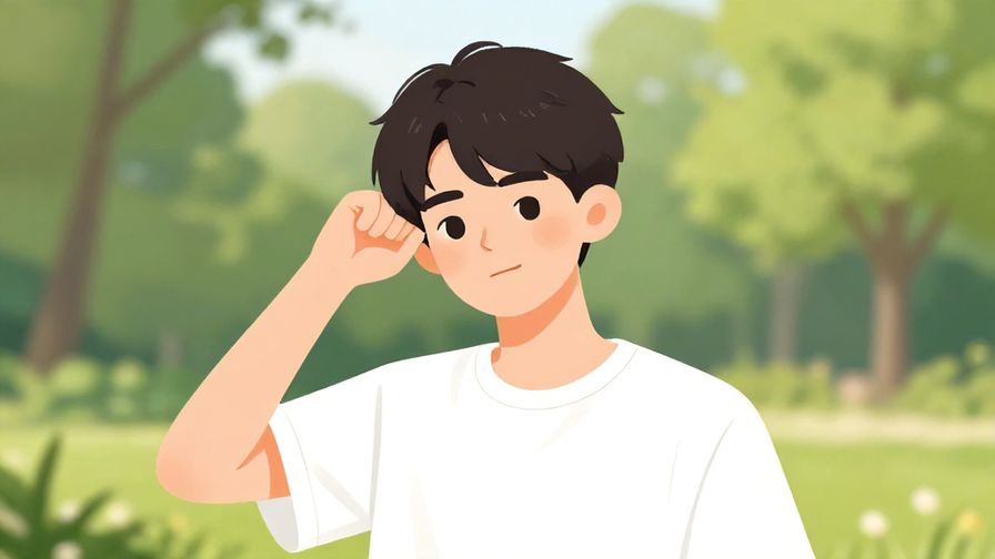 Illustration%20of%20a%20young%20person%20making%20a%20slight%20shaking%20head%20gesture%20with%20a%20slightly%20embarrassed%20smile%2C%20park%20background%2C%20illustrated%20style