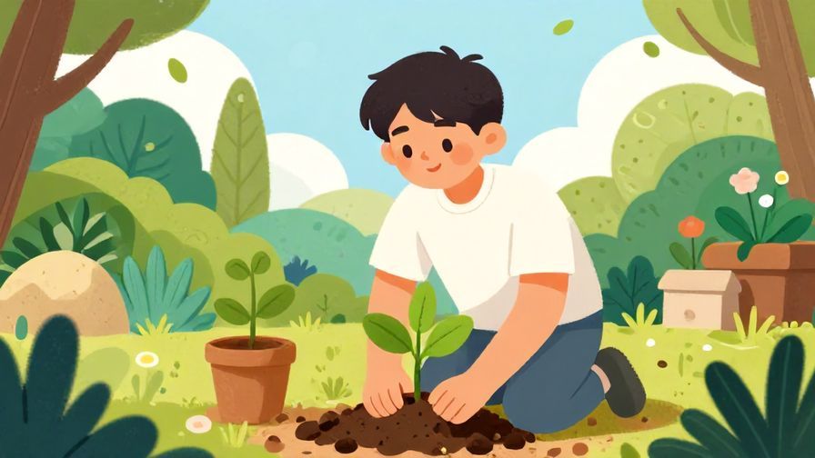 Illustration%20of%20a%20young%20person%20planting%20a%20seedling%20with%20hopeful%20expression%2C%20vibrant%20garden%20background%2C%20illustrated%20style
