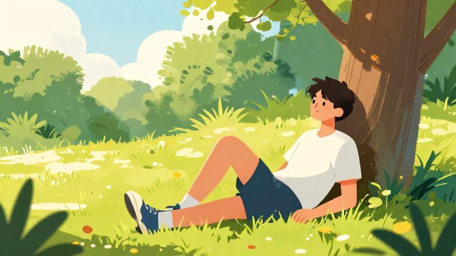 Illustration%20of%20a%20young%20person%20relaxing%20in%20a%20park%20with%20sunlight%20and%20trees%2C%20vibrant%20colors%2C%20illustrated%20style