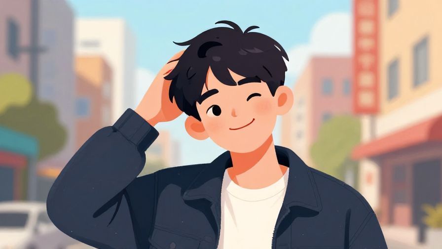 Illustration%20of%20a%20young%20person%20shaking%20their%20head%20playfully%20with%20a%20lighthearted%20smile%2C%20colorful%20urban%20background%2C%20illustrated%20style