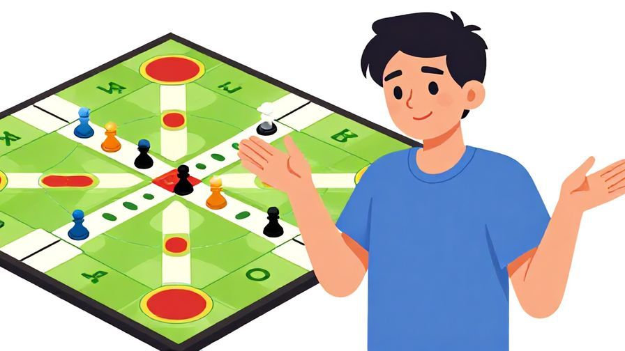 Illustration%20of%20a%20young%20person%20shrugging%20with%20a%20friendly%20smile%2C%20standing%20near%20a%20game%20board%20with%20pieces%20lining%20up%20correctly%2C%20soft%20lighting%2C%20vibrant%20colors%2C%20illustrated%20style