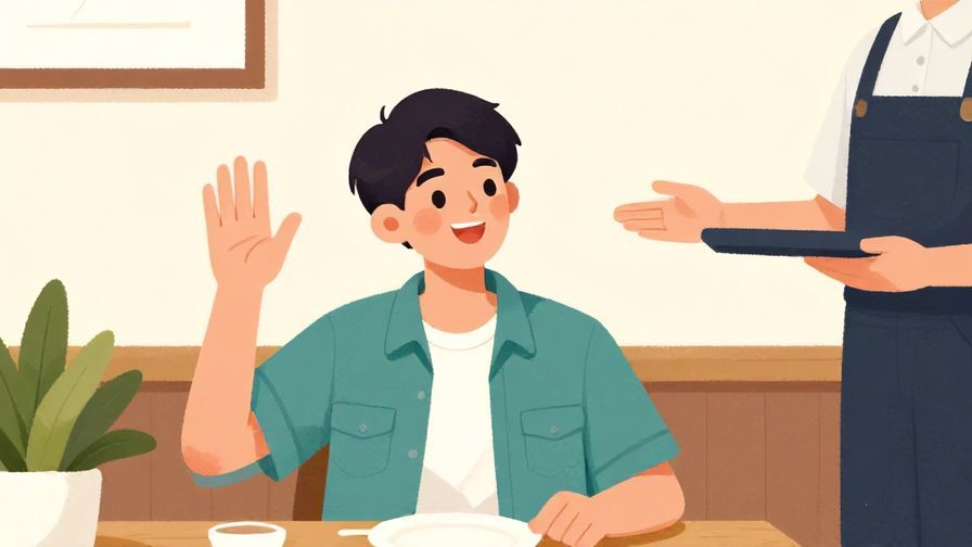 Illustration%20of%20a%20young%20person%20smiling%20and%20raising%20a%20hand%20to%20call%20the%20waiter%20in%20a%20casual%20cafe%20setting%2C%20bright%20colors%2C%20illustrated%20style