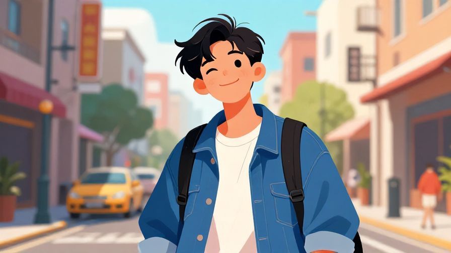 Illustration%20of%20a%20young%20person%20with%20a%20laid-back%20smile%20and%20casual%20clothes%20in%20an%20urban%20street%20setting%2C%20vibrant%20colors%2C%20illustrated%20style