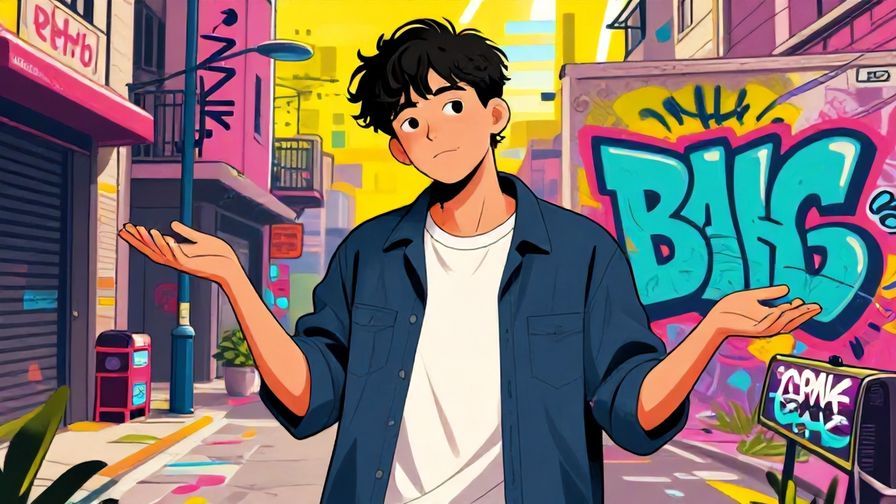 Illustration%20of%20a%20young%20person%20with%20a%20casual%20attitude%2C%20shrugging%20in%20a%20street%20scene%20with%20graffiti%20and%20bright%20colors%2C%20detailed%20background%2C%20vibrant%20colors%2C%20illustrated%20style