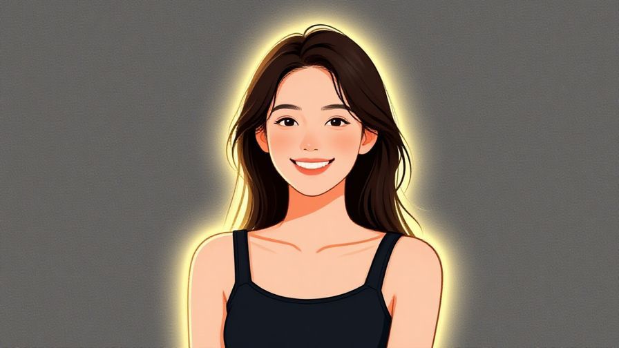 Illustration%20of%20a%20young%20woman%20smiling%20confidently%20with%20a%20soft%20glow%20around%20her%2C%20casual%20setting%2C%20vibrant%20colors%2C%20illustrated%20style
