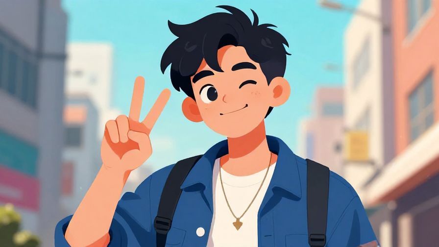 Illustration%20of%20a%20youthful%20character%20with%20a%20playful%20smirk%2C%20making%20a%20peace%20sign%2C%20urban%20vibe%2C%20bright%20colors%2C%20illustrated%20style