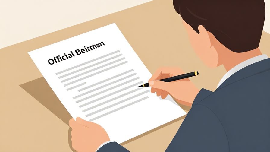 Illustration%20of%20an official document on a desk with a focused person reviewing it, neutral colors, illustrated style