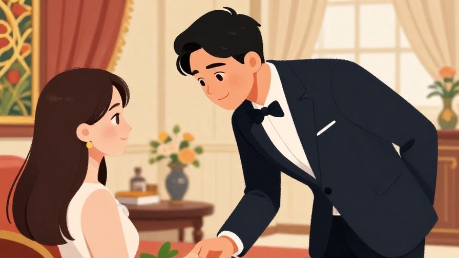 Illustration%20of%20an%20impeccably%20dressed%20host%20bowing%20deeply%20to%20a%20guest%20in%20a%20luxurious%20setting.%20Soft%20lighting%2C%20vibrant%20colors%2C%20illustrated%20style