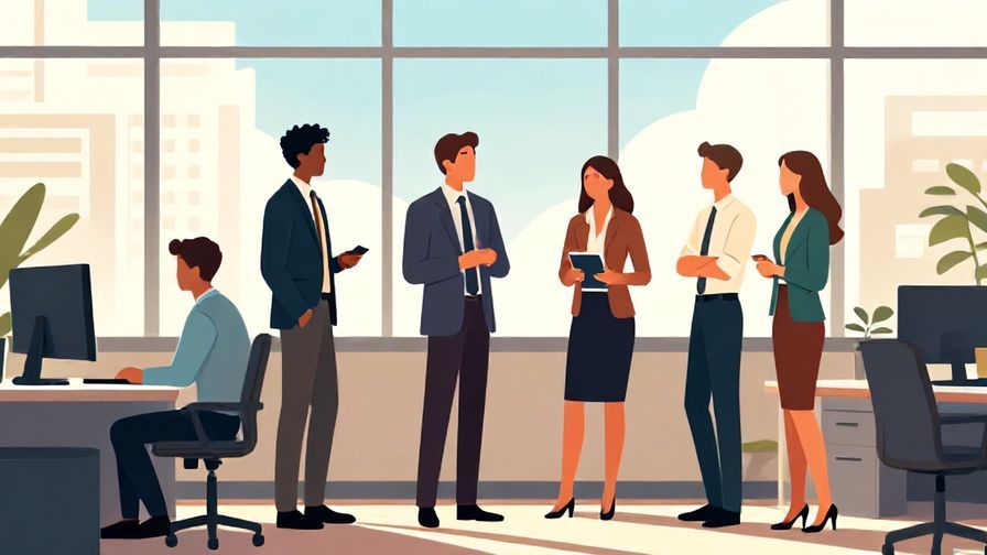 Illustration%20of%20an%20office%20setting%20with%20colleagues%20in%20business%20attire%20chatting%20near%20a%20window%20on%20a%20sunny%20day%2C%20vibrant%20colors%2C%20illustrated%20style