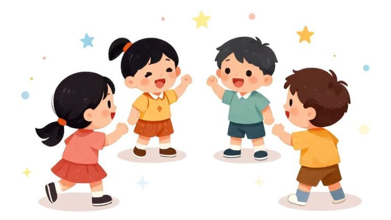 Illustration%20of%20children%20excitedly%20playing%20rock%20paper%20scissors%20with%20bright%20expressions%2C%20colorful%20background%20with%20stars%20and%20soft%20dots%2C%20illustrated%20style