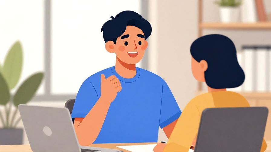 Illustration%20of%20encouraging%20someone%20with%20a%20smile%20and%20uplifting%20gesture%2C%20bright%20office%20background%2C%20vibrant%20colors%2C%20illustrated%20style