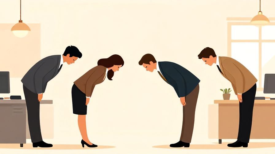 Illustration%20of%20office%20workers%20bowing%20slightly%20to%20each%20other%20at%20the%20end%20of%20the%20workday%2C%20warm%20colors%2C%20illustrated%20style