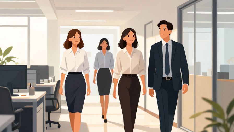 Illustration%20of%20office%20workers%20passing%20each%20other%20in%20hallway%20with%20polite%20smiles%2C%20daylight%20office%20scene%2C%20illustrated%20style