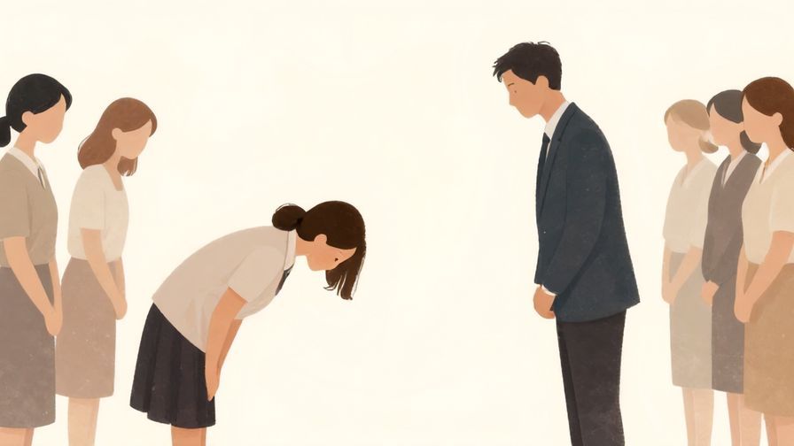 Illustration%20of%20people respectfully bowing or nodding towards a winner, serene atmosphere, soft pastel colors, illustrated style