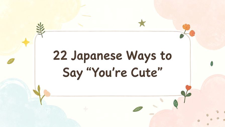 Illustration%20of%20playful%2C%20precise%2C%20sharp%20text%20%E2%80%9C22%20Japanese%20Ways%20to%20Say%20%E2%80%9CYou%E2%80%99re%20Cute%E2%80%9D%E2%80%9D%2C%20centered%20inside%20a%20thin%20rounded%20rectangle.%20Soft%2C%20hand-drawn%20elements%20including%20Florals%2C%20Floating%20leaves%2C%20Stars%2C%20Light%20rays%2C%20Heavenly%20clouds%20are%20placed%20outside%20the%20rectangle%2C%20loosely%20arranged%20and%20asymmetrical.%20Set%20on%20a%20soft%20pastel%20multicolor%20background%20with%20visible%20white%2Fivory%20space%2C%20light%20and%20airy.