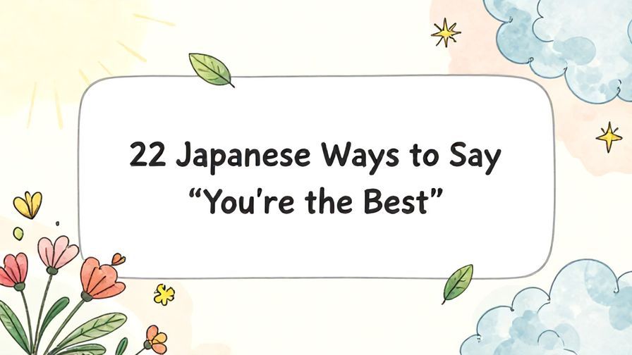 Illustration%20of%20playful%2C%20precise%2C%20sharp%20text%20%E2%80%9C22%20Japanese%20Ways%20to%20Say%20%E2%80%9CYou%27re%20the%20Best%E2%80%9D%E2%80%9D%2C%20centered%20inside%20a%20thin%20rounded%20rectangle.%20Soft%2C%20hand-drawn%20elements%20including%20Florals%2C%20Light%20rays%2C%20Floating%20leaves%2C%20Stars%2C%20Heavenly%20clouds%20are%20placed%20outside%20the%20rectangle%2C%20loosely%20arranged%20and%20asymmetrical.%20Set%20on%20a%20soft%20pastel%20multicolor%20background%20with%20visible%20white%2Fivory%20space%2C%20light%20and%20airy.