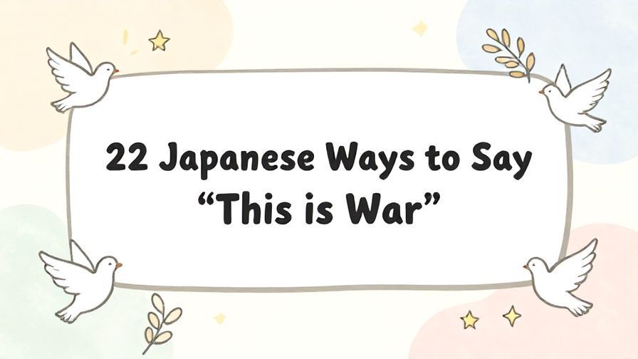 Illustration%20of%20playful%2C%20precise%2C%20sharp%20text%20%E2%80%9C22%20Japanese%20Ways%20to%20Say%20%E2%80%9CThis%20is%20War%E2%80%9D%E2%80%9D%2C%20centered%20inside%20a%20thin%20rounded%20rectangle.%20Soft%2C%20hand-drawn%20elements%20including%20Doves%2C%20Olive%20branches%2C%20Stars%2C%20Light%20rays%20are%20placed%20outside%20the%20rectangle%2C%20loosely%20arranged%20and%20asymmetrical.%20Set%20on%20a%20soft%20pastel%20multicolor%20background%20with%20visible%20white%2Fivory%20space%2C%20light%20and%20airy.