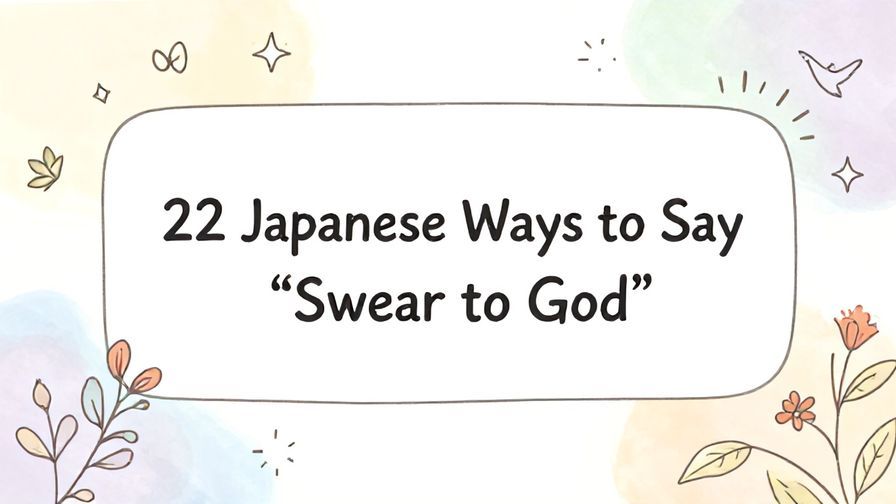 Illustration%20of%20playful%2C%20precise%2C%20sharp%20text%20%E2%80%9C22%20Japanese%20Ways%20to%20Say%20%E2%80%9CSwear%20to%20God%E2%80%9D%E2%80%9D%2C%20centered%20inside%20a%20thin%20rounded%20rectangle.%20Soft%2C%20hand-drawn%20elements%20including%20Florals%2C%20Floating%20leaves%2C%20Doves%2C%20Stars%2C%20Light%20rays%20are%20placed%20outside%20the%20rectangle%2C%20loosely%20arranged%20and%20asymmetrical.%20Set%20on%20a%20soft%20pastel%20multicolor%20background%20with%20visible%20white%2Fivory%20space%2C%20light%20and%20airy.