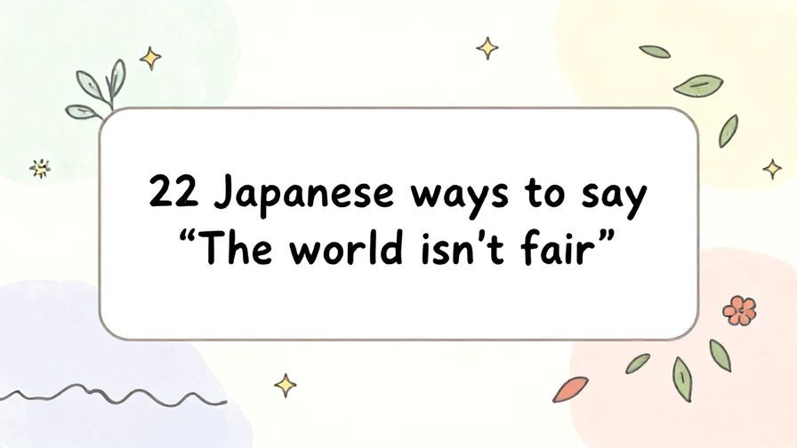 Illustration%20of%20playful%2C%20precise%2C%20sharp%20text%20%E2%80%9C22%20Japanese%20ways%20to%20say%20%E2%80%9CThe%20world%20isn%27t%20fair%E2%80%9D%E2%80%9D%2C%20centered%20inside%20a%20thin%20rounded%20rectangle.%20Soft%2C%20hand-drawn%20elements%20including%20Florals%2C%20Gentle%20waves%2C%20Floating%20leaves%2C%20Stars%20are%20placed%20outside%20the%20rectangle%2C%20loosely%20arranged%20and%20asymmetrical.%20Set%20on%20a%20soft%20pastel%20multicolor%20background%20with%20visible%20white%2Fivory%20space%2C%20light%20and%20airy.