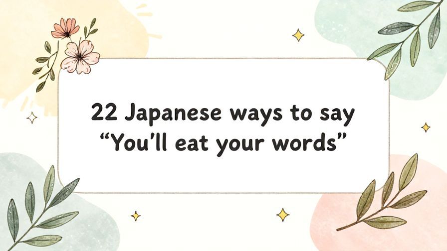 Illustration%20of%20playful%2C%20precise%2C%20sharp%20text%20%E2%80%9C22%20Japanese%20ways%20to%20say%20%E2%80%9CYou%E2%80%99ll%20eat%20your%20words%E2%80%9D%E2%80%9D%2C%20centered%20inside%20a%20thin%20rounded%20rectangle.%20Soft%2C%20hand-drawn%20elements%20including%20Florals%2C%20Light%20rays%2C%20Floating%20leaves%2C%20Olive%20branches%2C%20Stars%20are%20placed%20outside%20the%20rectangle%2C%20loosely%20arranged%20and%20asymmetrical.%20Set%20on%20a%20soft%20pastel%20multicolor%20background%20with%20visible%20white%2Fivory%20space%2C%20light%20and%20airy.