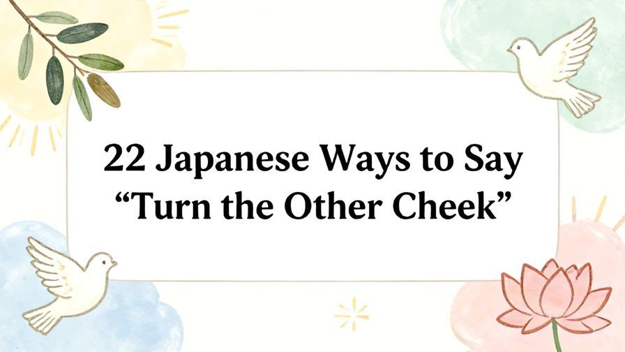 Illustration%20of%20playful%2C%20precise%2C%20sharp%20text%20%E2%80%9C22%20Japanese%20Ways%20to%20Say%20%E2%80%9CTurn%20the%20Other%20Cheek%E2%80%9D%E2%80%9D%2C%20centered%20inside%20a%20thin%20rounded%20rectangle.%20Soft%2C%20hand-drawn%20elements%20including%20Olive%20branches%2C%20Doves%2C%20Lotus%20flowers%2C%20Heavenly%20clouds%2C%20and%20Light%20rays%20are%20placed%20outside%20the%20rectangle%2C%20loosely%20arranged%20and%20asymmetrical.%20Set%20on%20a%20soft%20pastel%20multicolor%20background%20with%20visible%20white%2Fivory%20space%2C%20light%20and%20airy.