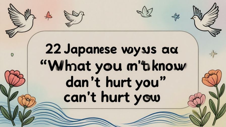 Illustration%20of%20playful%2C%20precise%2C%20sharp%20text%20%E2%80%9C22%20Japanese%20ways%20to%20say%20%E2%80%9CWhat%20you%20don%27t%20know%20can%27t%20hurt%20you%E2%80%9D%E2%80%9D%2C%20centered%20inside%20a%20thin%20rounded%20rectangle.%20Soft%2C%20hand-drawn%20elements%20including%20Florals%2C%20Gentle%20waves%2C%20Doves%20are%20placed%20outside%20the%20rectangle%2C%20loosely%20arranged%20and%20asymmetrical.%20Set%20on%20a%20soft%20pastel%20multicolor%20background%20with%20visible%20white%2Fivory%20space%2C%20light%20and%20airy.