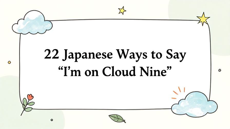 Illustration%20of%20playful%2C%20precise%2C%20sharp%20text%20%E2%80%9C22%20Japanese%20Ways%20to%20Say%20%E2%80%9CI%27m%20on%20Cloud%20Nine%E2%80%9D%E2%80%9D%2C%20centered%20inside%20a%20thin%20rounded%20rectangle.%20Soft%2C%20hand-drawn%20elements%20including%20Heavenly%20clouds%2C%20Stars%2C%20Light%20rays%2C%20Floating%20leaves%2C%20Florals%20are%20placed%20outside%20the%20rectangle%2C%20loosely%20arranged%20and%20asymmetrical.%20Set%20on%20a%20soft%20pastel%20multicolor%20background%20with%20visible%20white%2Fivory%20space%2C%20light%20and%20airy.