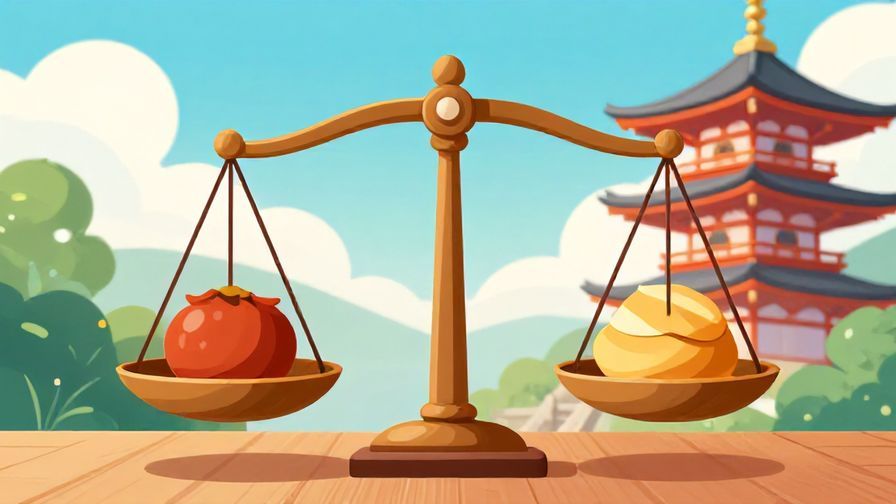 Illustration%20of%20scales%20balancing%20two%20objects%20symbolizing%20fairness%20and%20justice%2C%20with%20a%20traditional%20Japanese%20temple%20in%20the%20background%2C%20vibrant%20colors%2C%20illustrated%20style